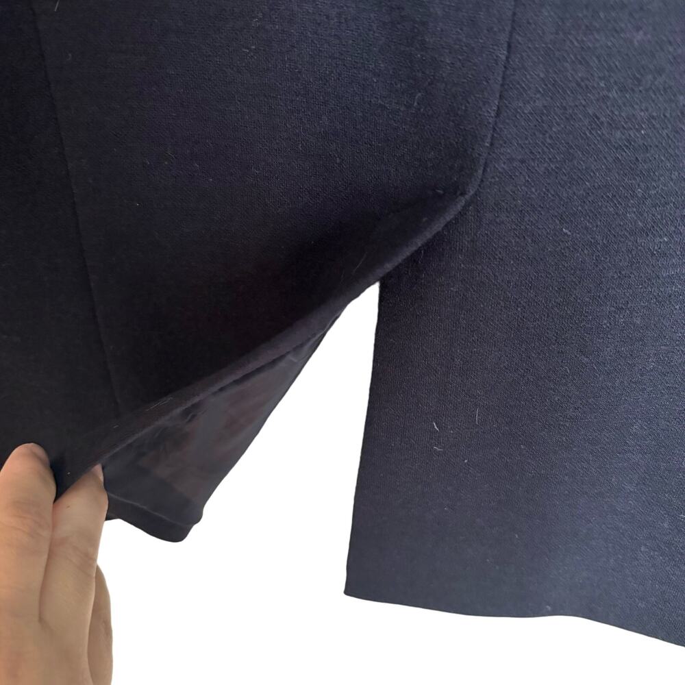 J Crew Black and Gray Cotton/Wool Contrast Blazer Size 8 - Picture 12 of 12